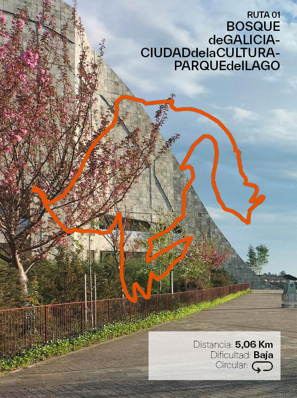 RUTA 1 Bosque de Galicia – Ciudad de la Cultura – Parque del Lago